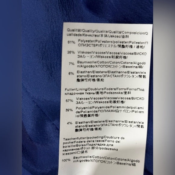 Hugo Boss Jisula Collarless Ponte Career Classic Blazer SZ 4 - Picture 9 of 9